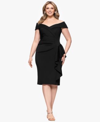 XSCAPE - Plus Size Sweetheart-Neckline Sheath Dress