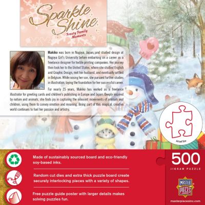 Sparkle & Shine - Frosty Family Moments 500 Piece Glitter Jigsaw Puzzle