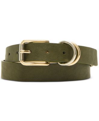 Classic Round Buckle & Roller-Buckle Belts, Set of 2