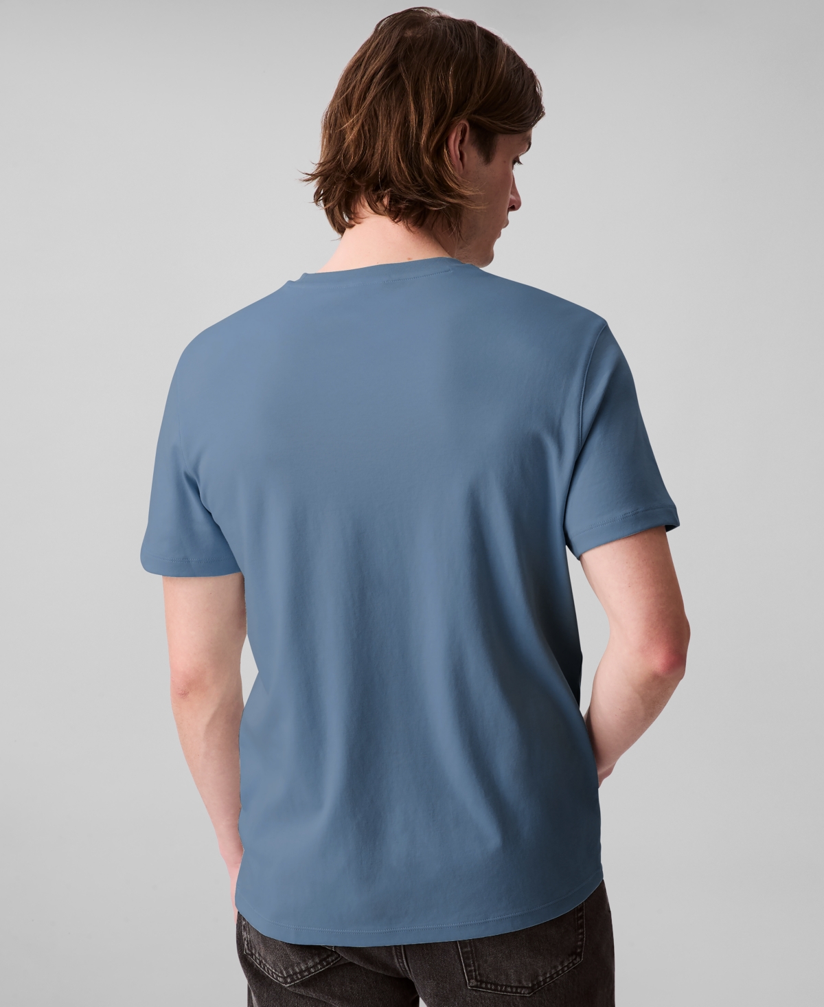 Calvin Klein Men's Short Sleeve Supima Cotton Interlock T-shirt In Blue