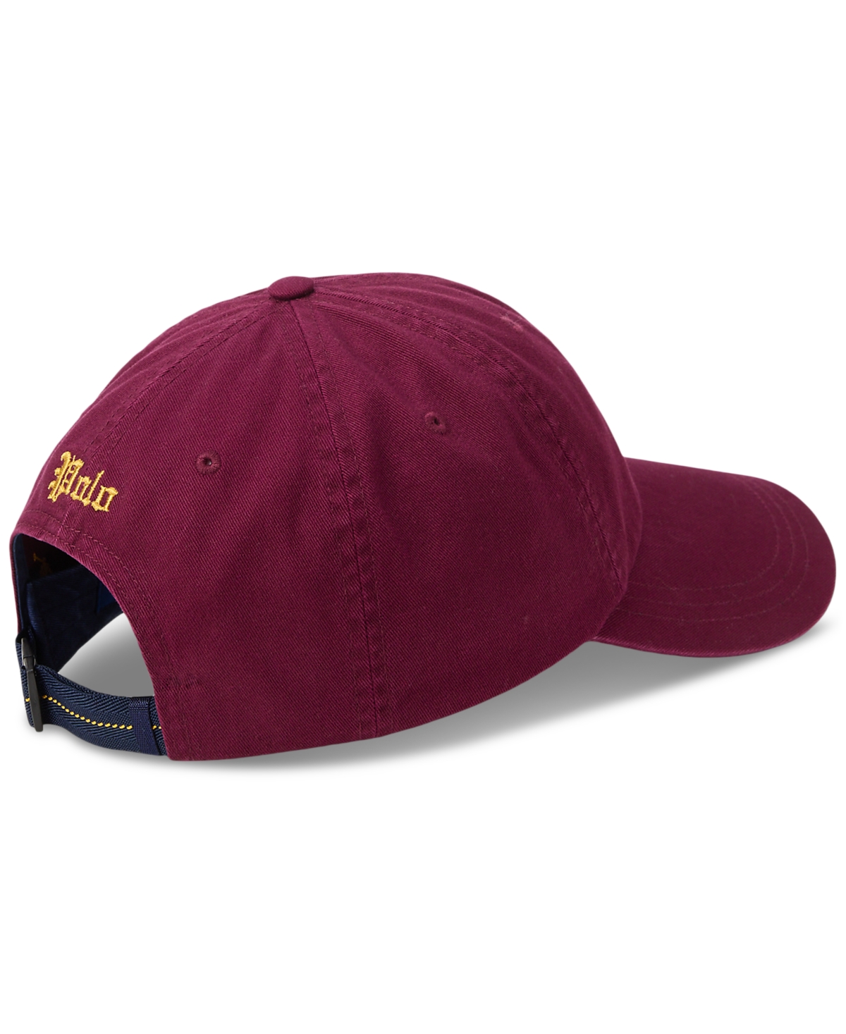 Polo Ralph Lauren Men's Long-bill Embroidered Twill Cap In Burgundy