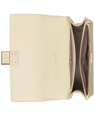 Deco Pebbled Leather Chain Shoulder Bag