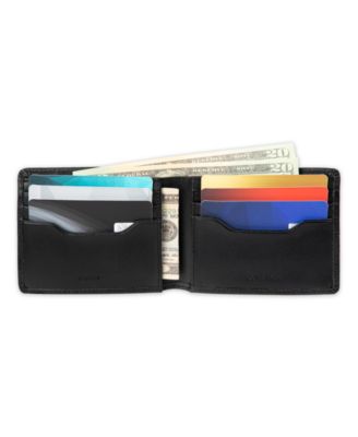 Men's RFID Overlapping Saffiano Slimfold Wallet