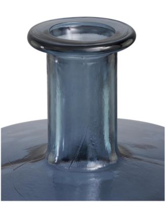 Glass 18" Bottleneck Modern Vase