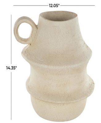 Paper Mache 14.35" Modern Vase