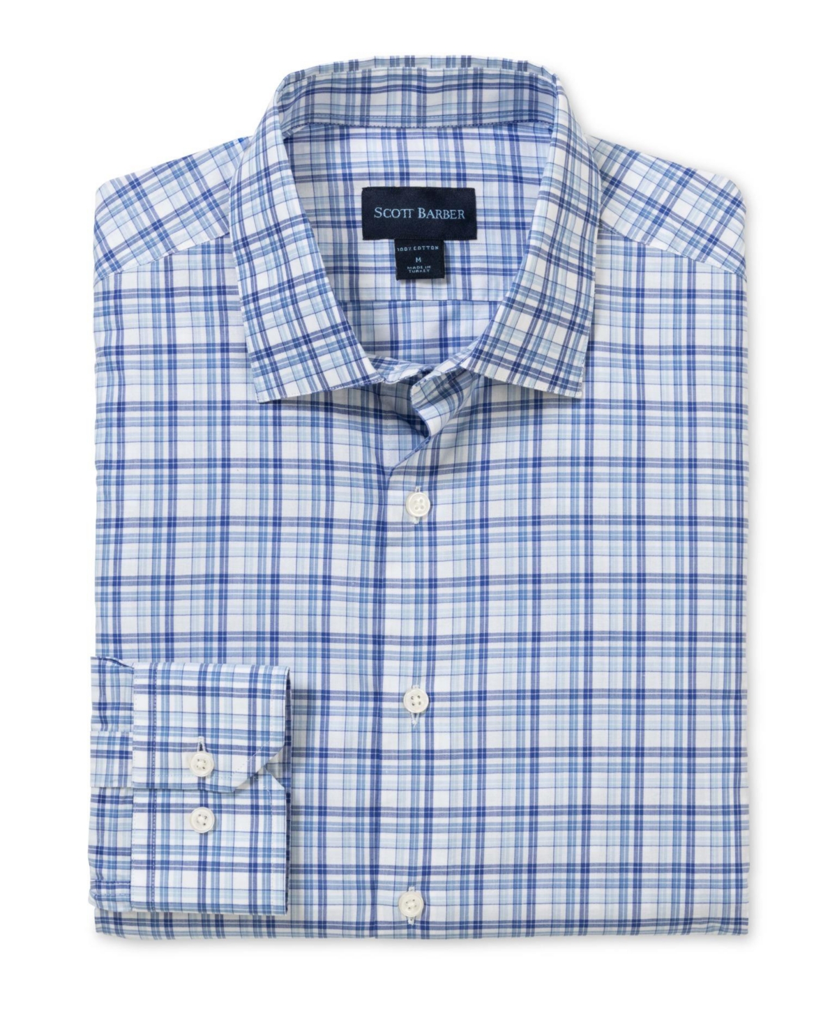 Men's Newport Poplin Plaid, Blue - Blue