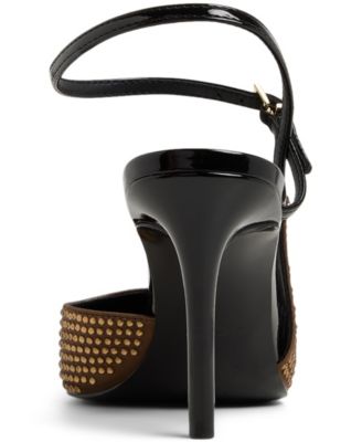 Women's Kymmberly Asymmetric Ankle-Strap High-Heel Pumps