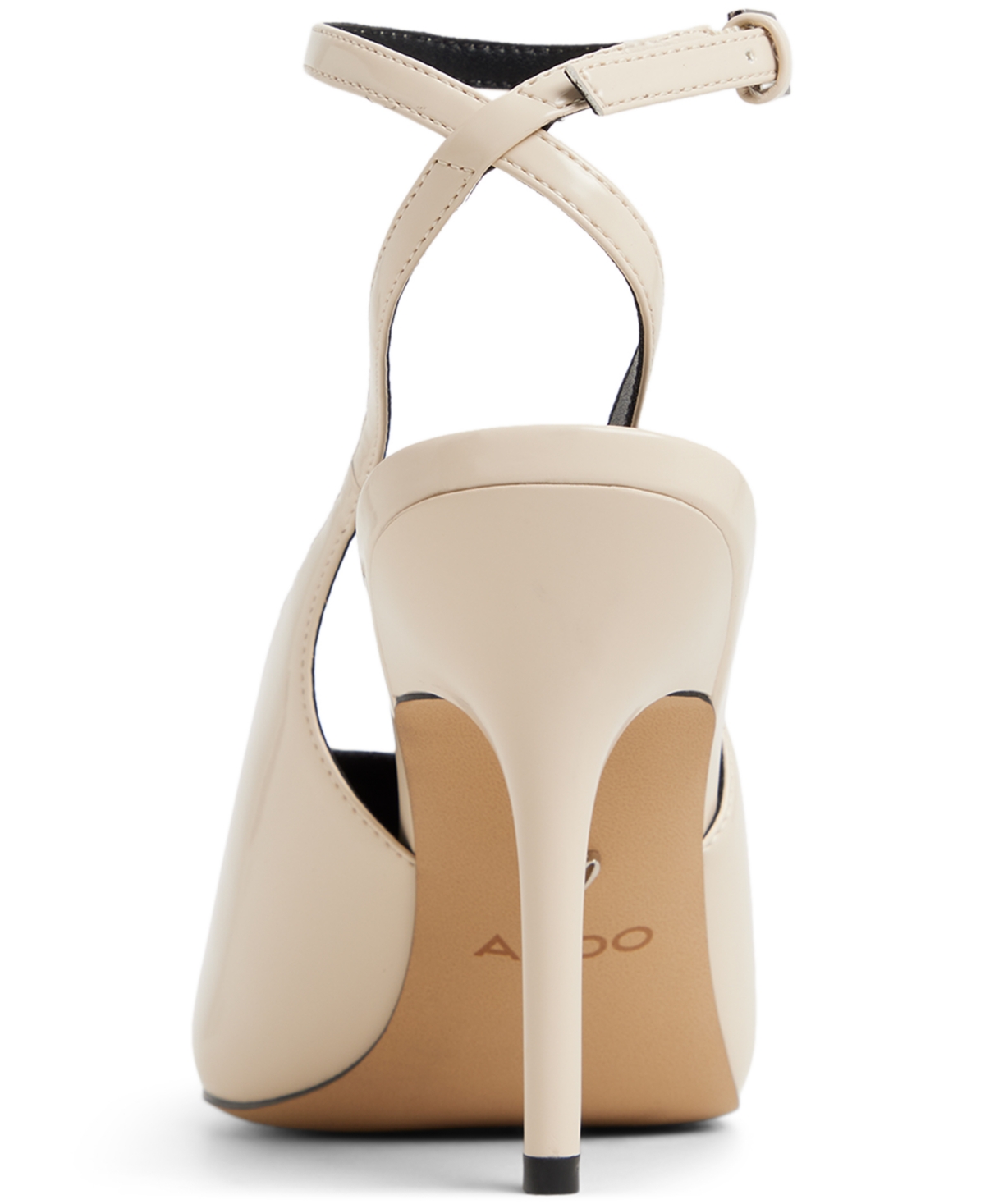 Aldo Women's Lisandre High-vamp Ankle-wrap Heeled Pumps In White
