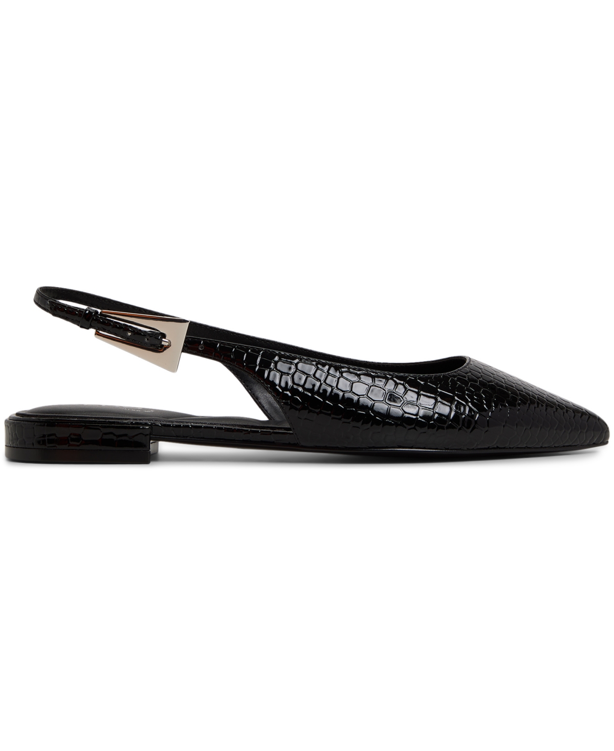 Aldo Kristell Pointed Toe Slingback Flat In Black
