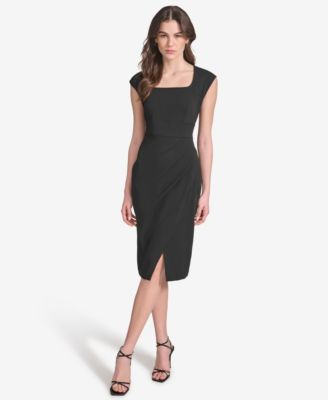 Calvin Klein - Women's Square-Neck Sheath Dress
