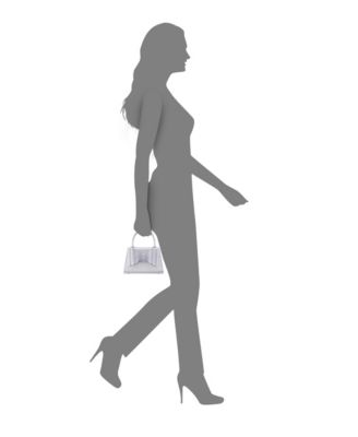 Crystal Double Bow Handheld Satchel Bag