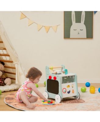 6-in-1 baby push walker with Play Kitchen Over 12 Months