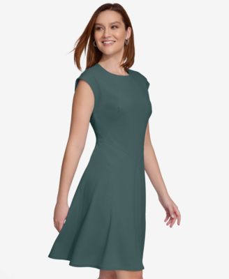 Women's Short-Sleeve A-Line Dress