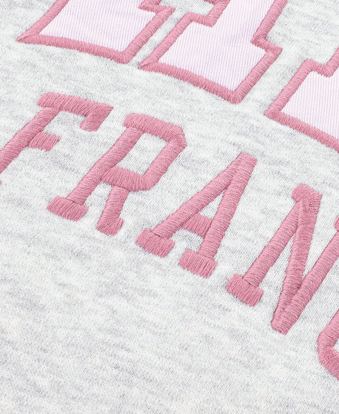 Толстовка abercrombie kids Paris Crewneck Sweatshirt для девочек, цвет: Светлый серый меланжевый — фото 8