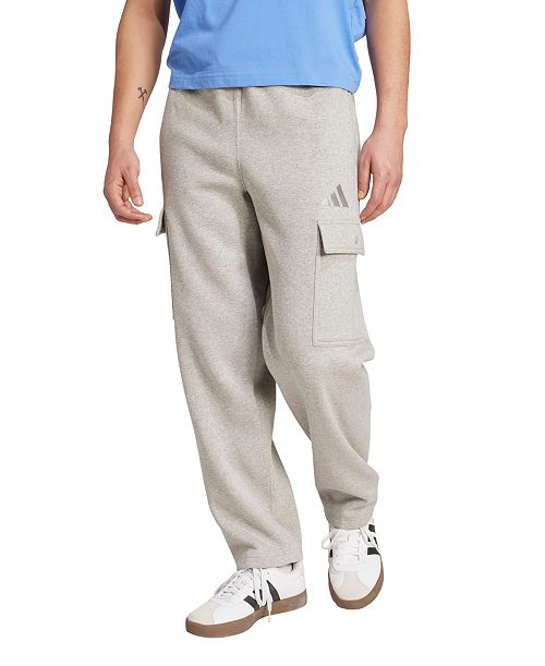 alfani adidas Men's ALL Season Fleece Loose Cargo Open Hem Pants Men's Fashion & Accessories