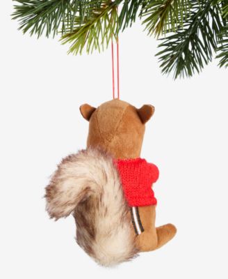 Tiny Tidings Fabric Chipmunk Ornament, Macy's Exclusive