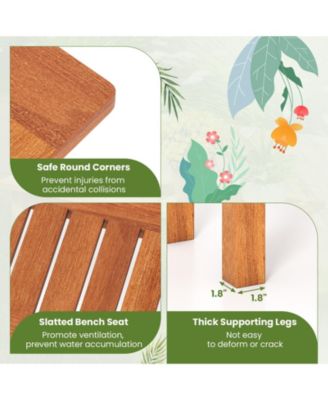 Wooden Plant Stand for Indoor and Outdoor Use – Solid Wood Flower Pot Holder Display Shelf