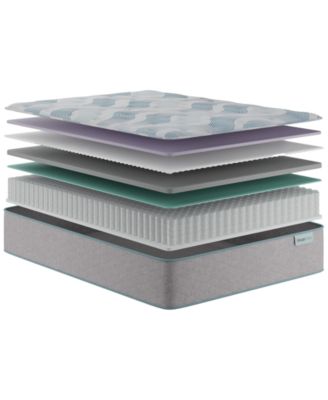 Beautysleep Bashful Lullaby 13.75" Plush Tight Top Mattress Set - Queen