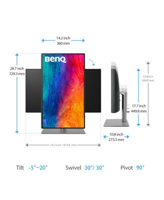 BenQ PD2725U DesignVue 27" 16:9 4K Ultra HD HDR   IPS LED Monitor, Built-In Speakers