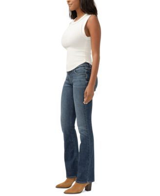 Women's Suki Mid Rise Curvy Fit Slim Bootcut Jeans