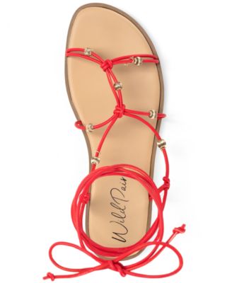 Reinaa Strappy Lace-up Flat Sandals, Exclusively at Macy's