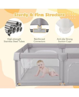 Toddler Playpen Extra Large Activity Center Safety Play Yard w/ Gate