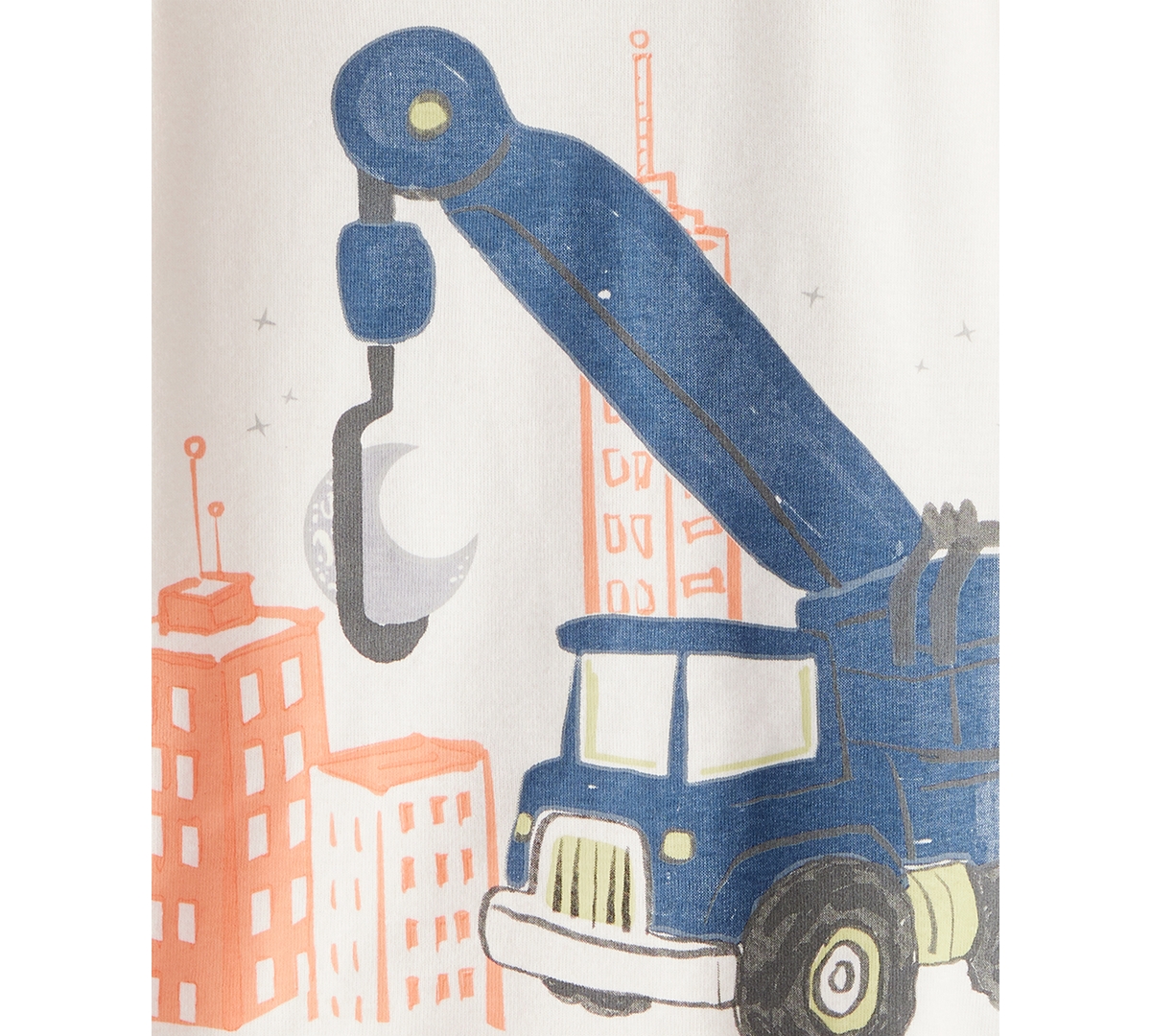 Carter's Toddler Boys Construction-print Snug-fit Cotton Pajamas, 4 Piece Set In Multi