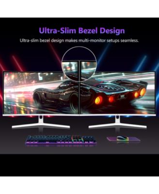 UG27H-White 27 inch 1080P Full HD 1920 x 1080 300 Hz 1 ms Curved Gaming Monitor, 16.7 Million Display Colors, FreeSync, Ultra-Slim Beze