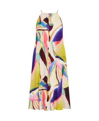 Plus Size Summer Print Maxi Dress