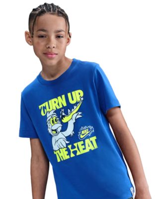 Nike - Big Kids Sportswear Turn Up The Heat Graphic Cotton T-Shirt