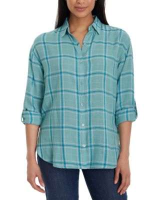 Gloria Vanderbilt - Women's Amanda Roll-Tab-Sleeve Shirt