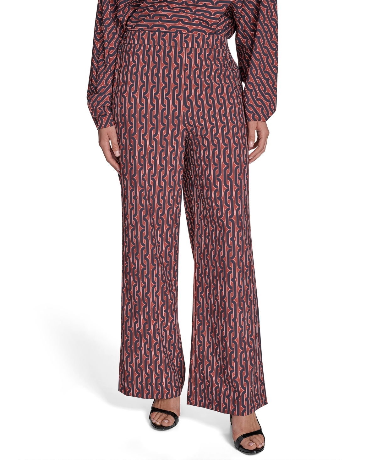 Women's Commuter Printed Wide-Leg Pants - Cable Adobe Multi