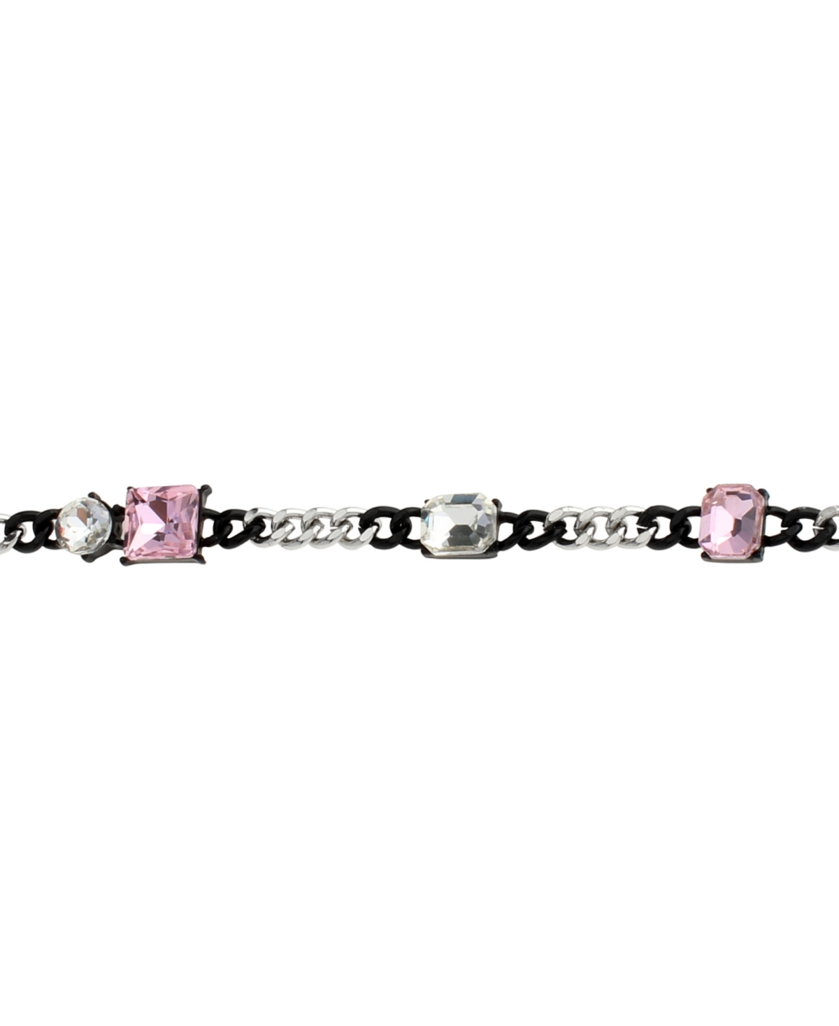 Steve Madden Punk Romance Stone Link Bracelet