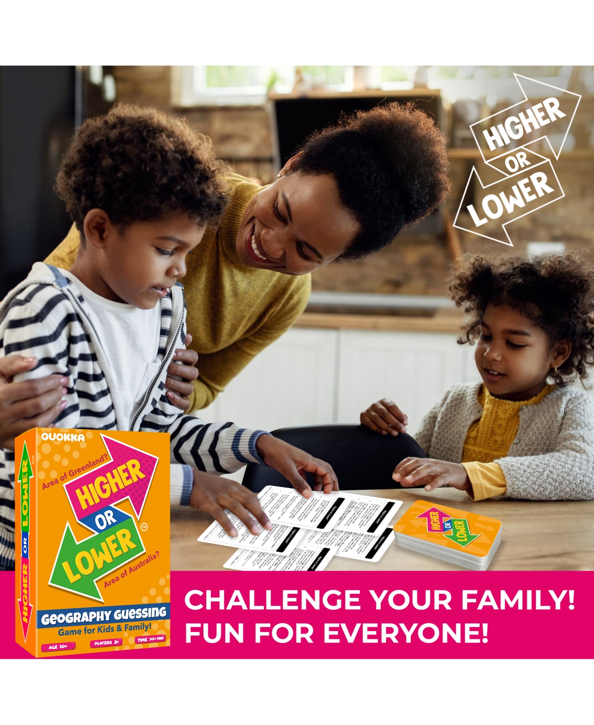 Quokka Board Game for Kids - Family Card and Adults Higher or Lower | Guess Fun Questions Easy to Learn 2 + Players