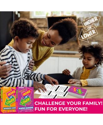 Board Game for Kids - Family Card Game for Kids and Adults -  Higher or Lower | Guess Fun Questions | Easy to Learn | 2 + Players