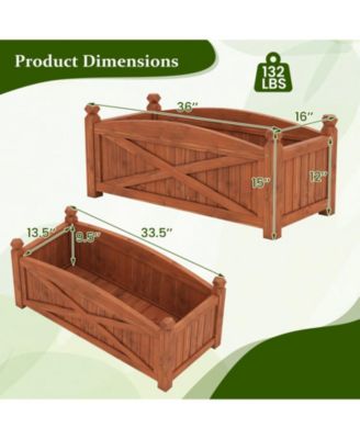 Raised Garden Bed  Drainage Holes for Patio Garden