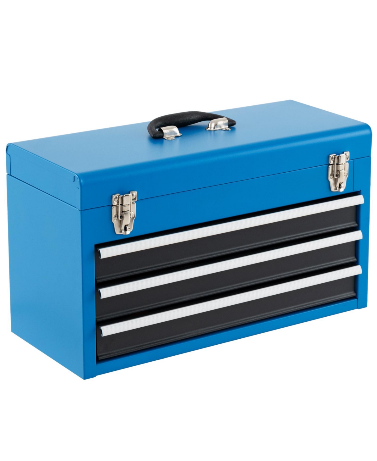 Portable Garage Mechanic Tool Cabinet Box with 3 Drawers - Red