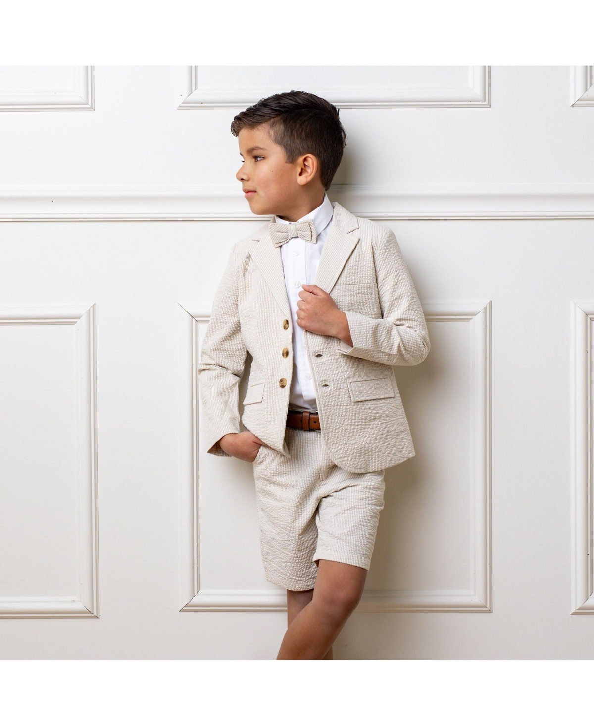 Hope & Henry Boys' Classic Seersucker Suit Jacket, Toddler
