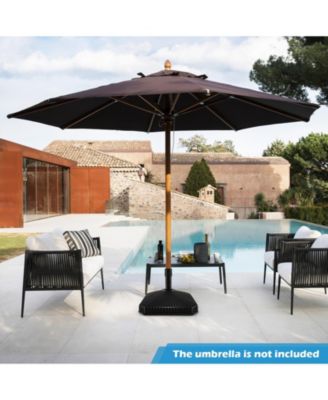 Fillable Umbrella Base with Shell Texture and 3 Coupler Sizes