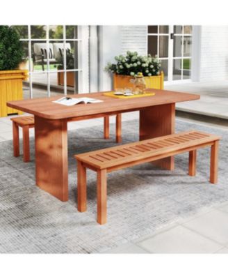  2-Person Patio Bench with Slatted Seat for Comfortable and Stylish Outdoor Seating