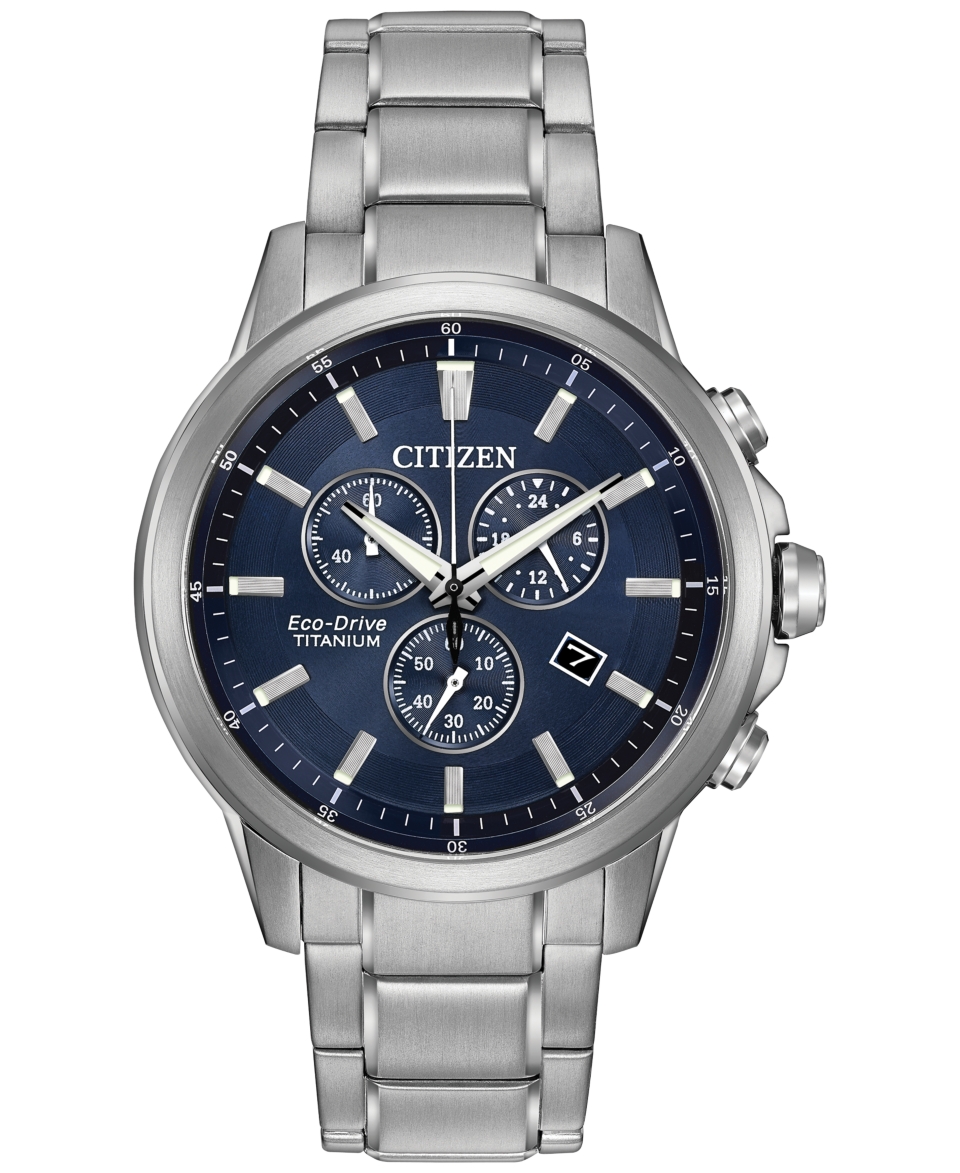 Citizen Mens Chronograph Eco Drive Stainless Steel Bracelet Watch