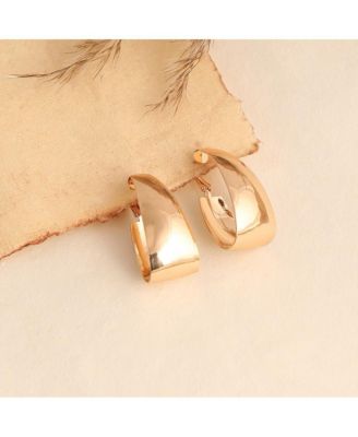 Women's Gold  Minimal Hoop Earrings