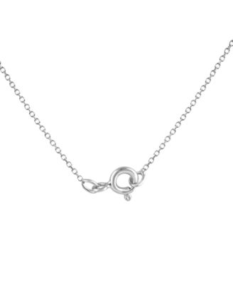 Lab Grown Diamond Square Cluster Pendant Necklace (1 ct. t.w.) in Sterling Silver, 16" + 2" extender