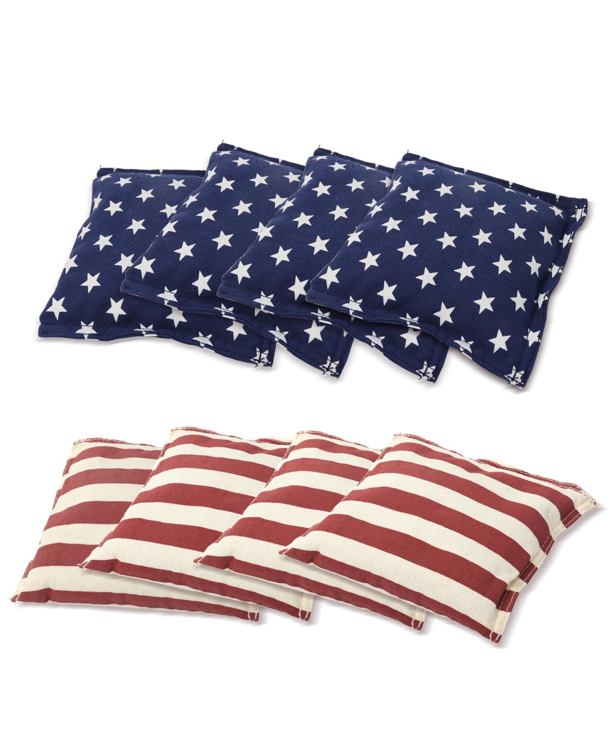 Set of 8 Premium Weather Resistant Regulation Size and Weight Cornhole Bean Bags. - Black  grey