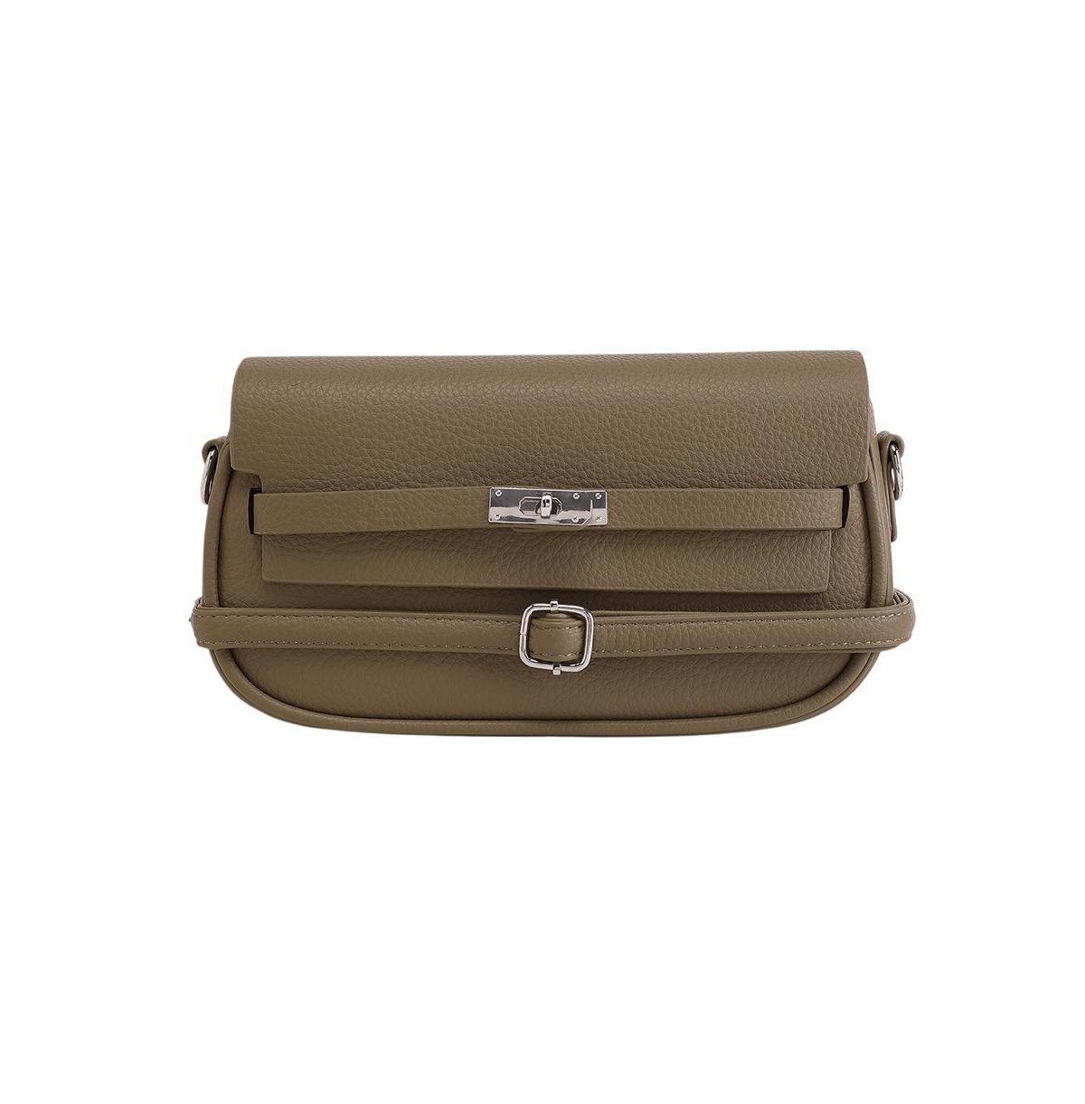 Women's The Overlap-Curve Sling Bag - Olive Green - Green