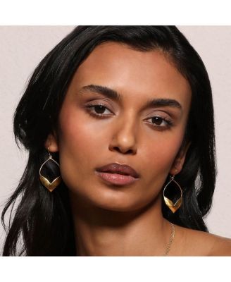 Fluttering Petals Gold Earrings