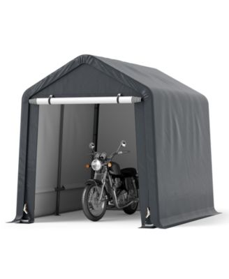 Outdoor Portable Motorcycle Shelter with Waterproof Cover for Storage