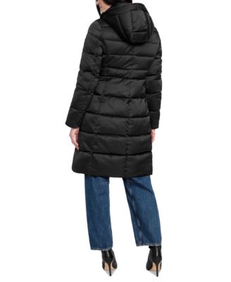 Women's Hooded Faux-Fur-Lined Puffer Coat