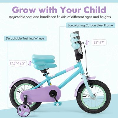 Slickblue Adjustable Handlebar and Saddle Kids Bike Lightweight and Easy to Ride