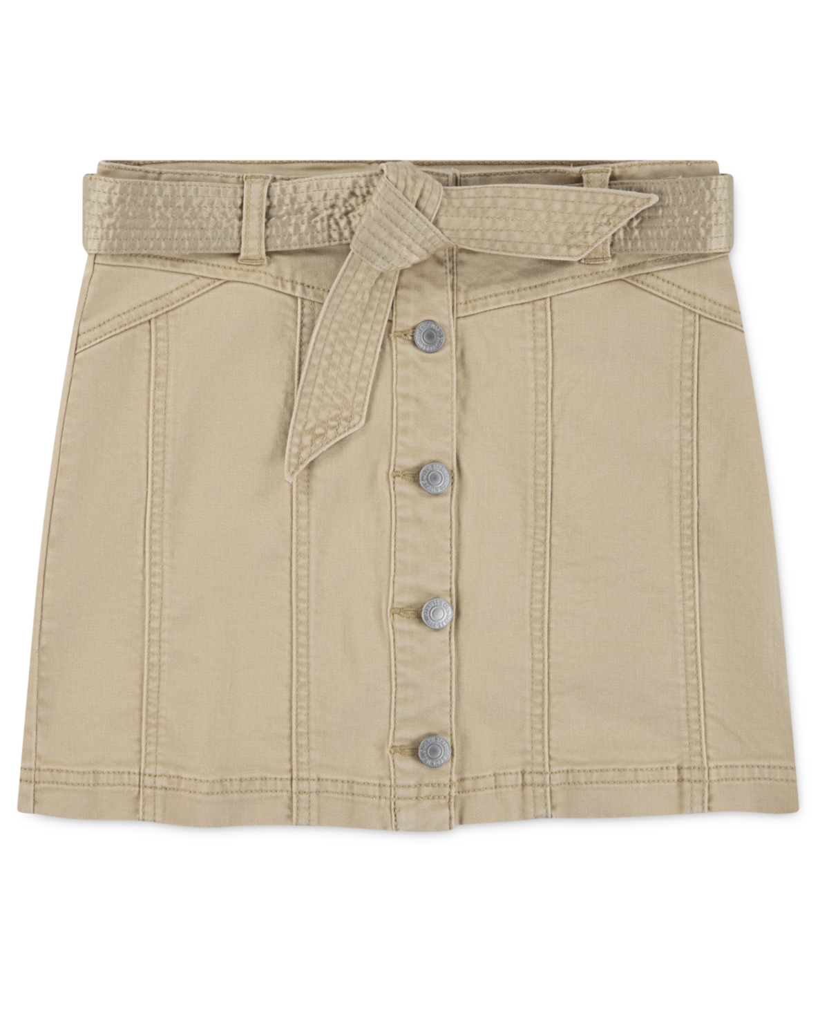 Levi's Big Girls Buttoned Front Skirt In Neutral